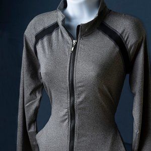 Women Slim Fit Workout Jacket - Size: M